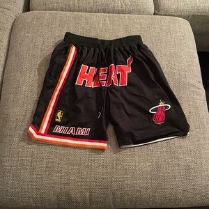 NBA Miami Heat basketball shorts